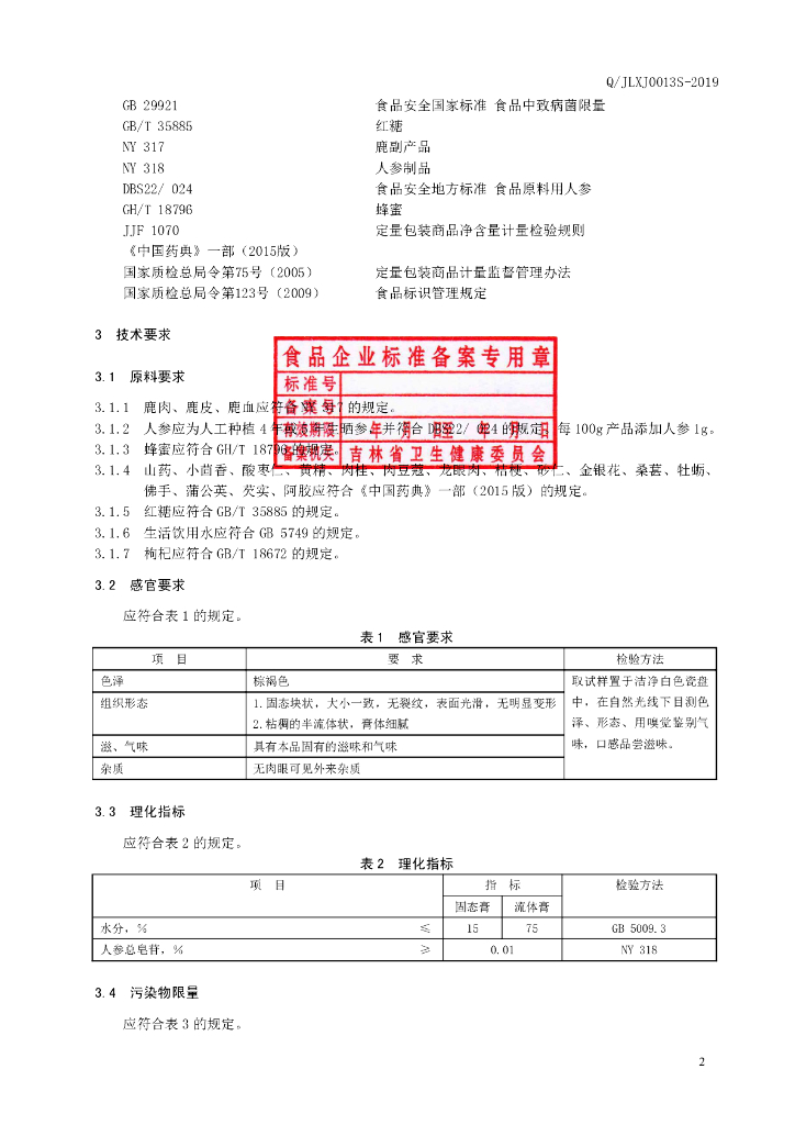 Q/JLXJ 0013S-2019 标准预览