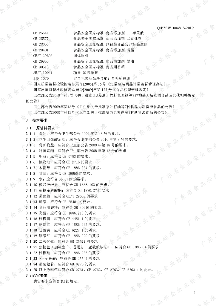 Q/PZSW 0048S-2019 标准预览