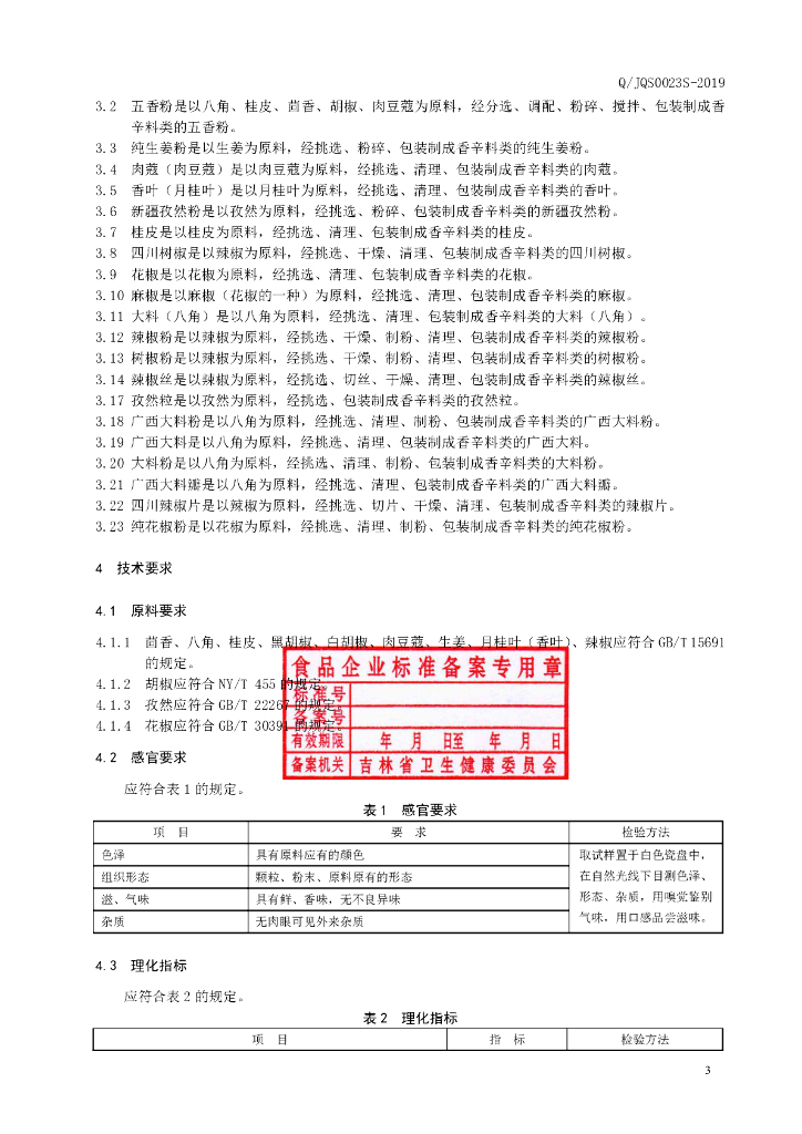 Q/JQS 0023S-2019 标准预览