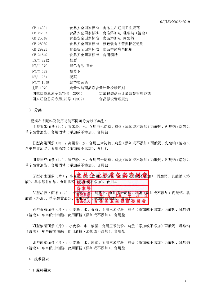 Q/JLZY 0002S-2019 标准预览