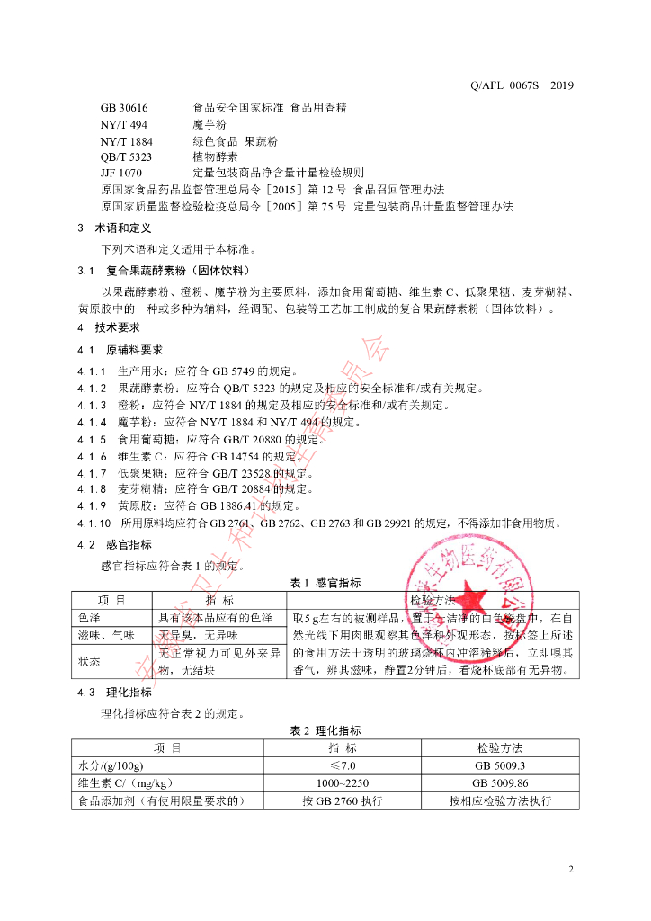 Q/AFL 0067S-2019 标准预览