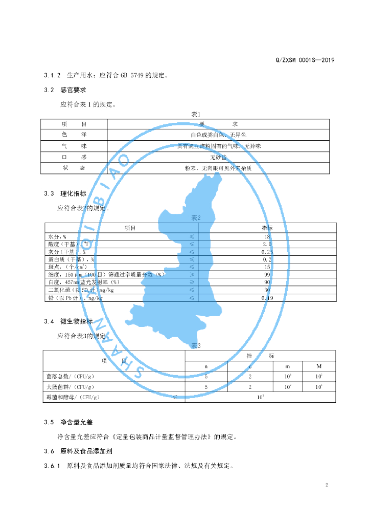 Q/ZXSM 0001S-2019 标准预览