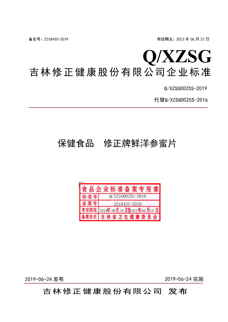 Q/XZSG 0025S-2019 标准预览