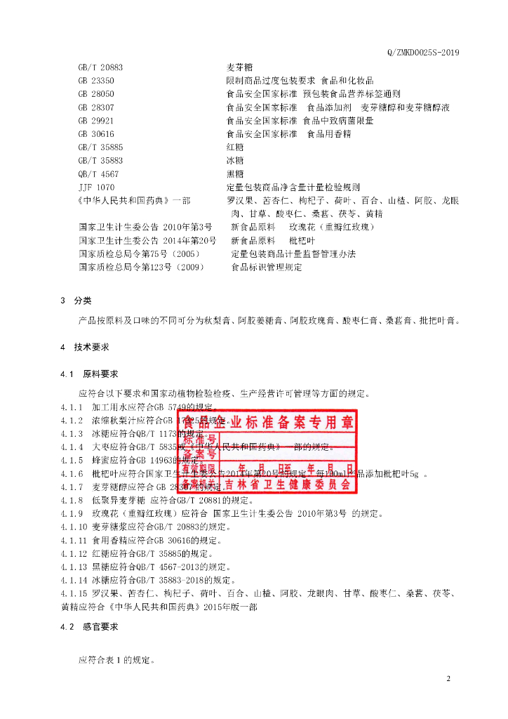 Q/ZMKD 0025S-2019 标准预览