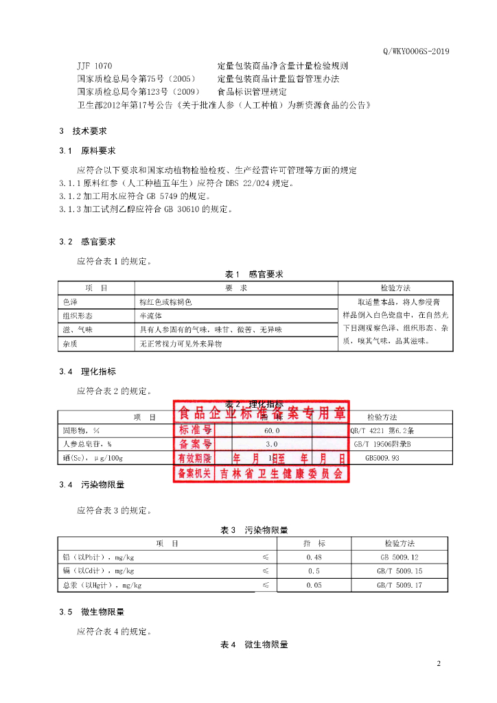 Q/WKY 0006S-2019 标准预览