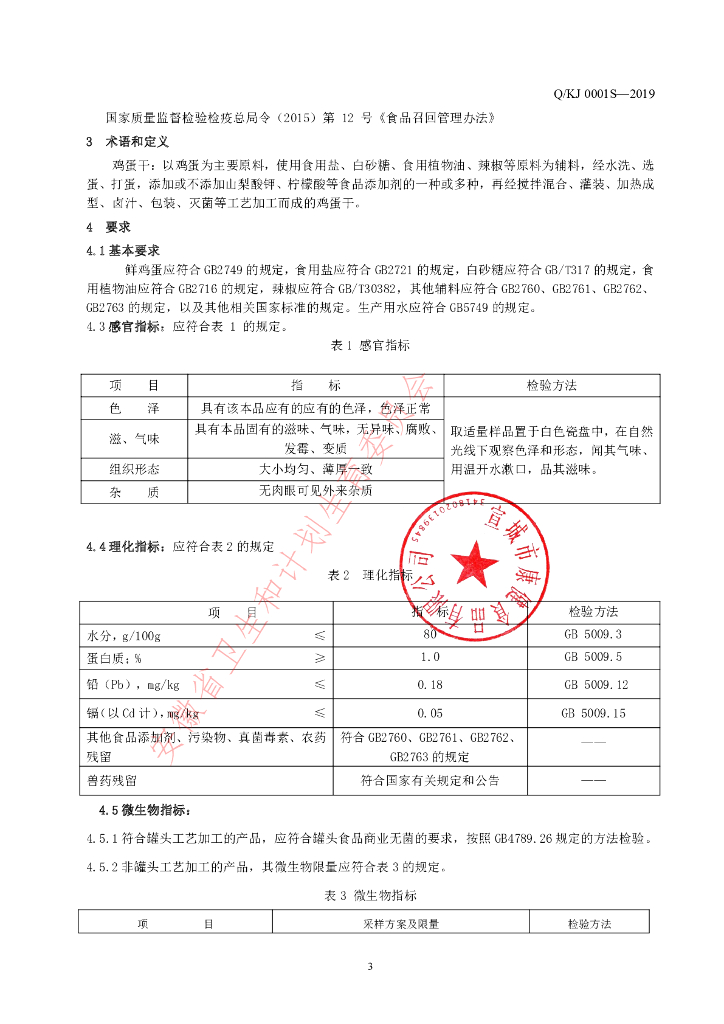 Q/KJ 0001S-2019 标准预览