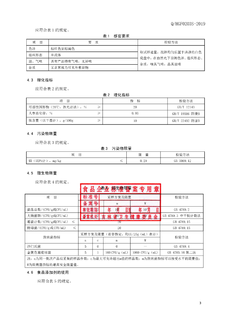 Q/HGF 0203S-2019 标准预览