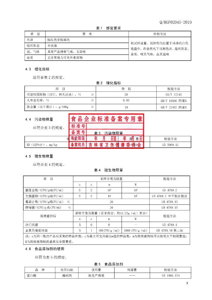 Q/HGF 0204S-2019 标准预览