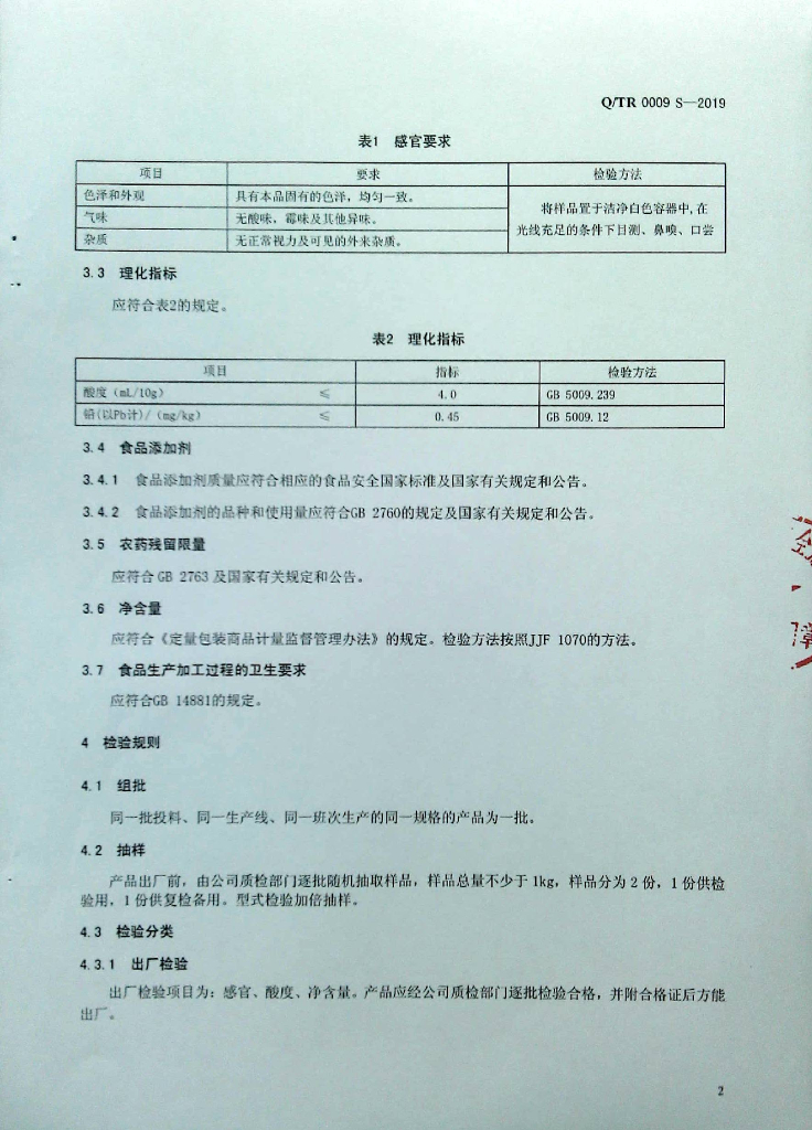 Q/TR 0009S-2019 标准预览