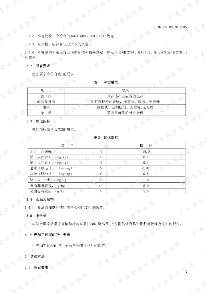 Q/CFS 0006S-2019 标准预览