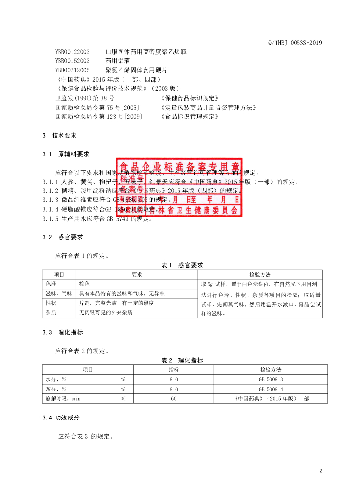 Q/THBJ 0053S-2019 标准预览