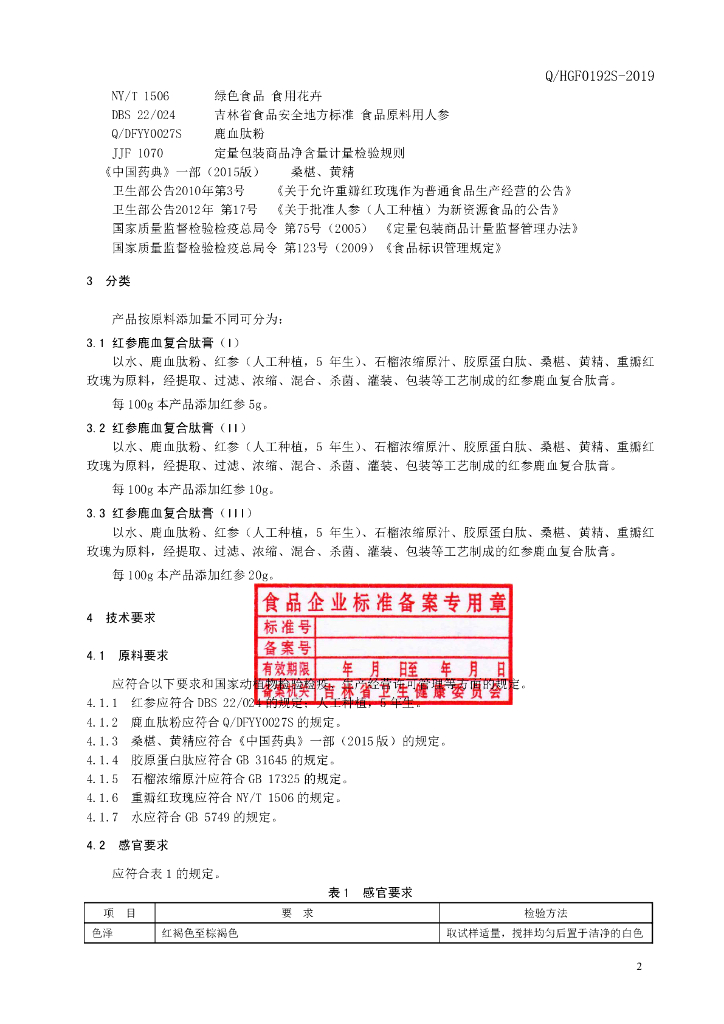 Q/HGF 0192S-2019 标准预览
