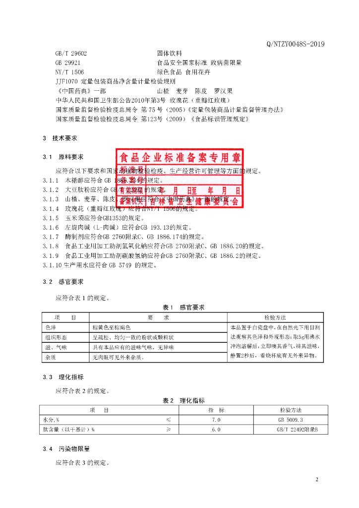 Q/NTZY 0048S-2019 标准预览