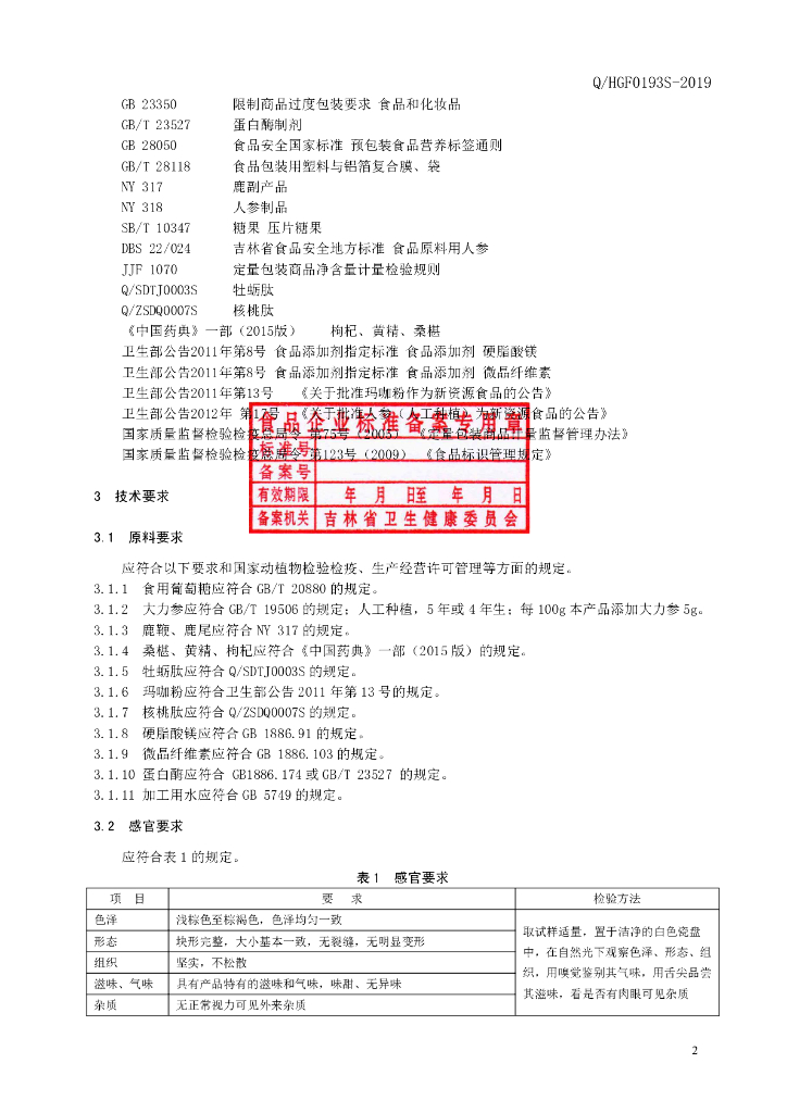 Q/HGF 0193S-2019 标准预览