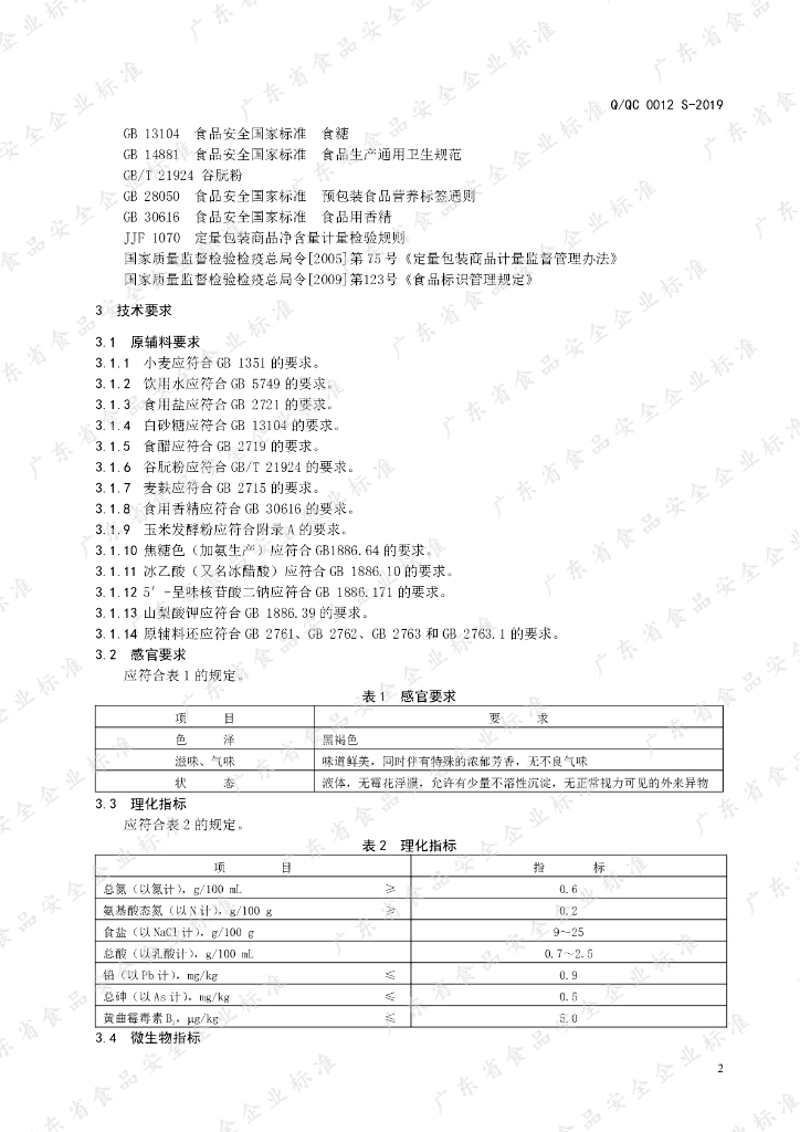 Q/QC 0012S-2019 标准预览
