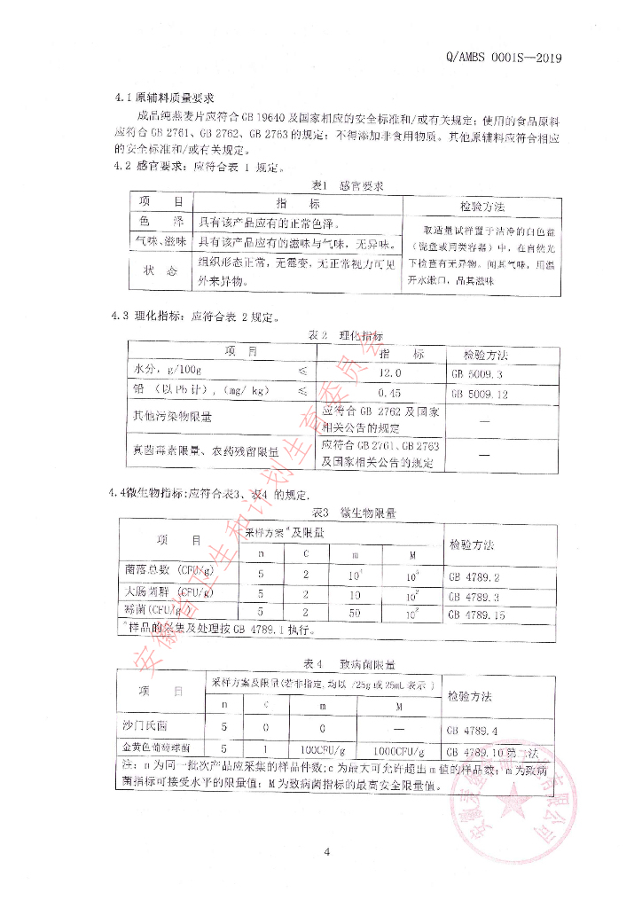 Q/AMBS 0001S-2019 标准预览