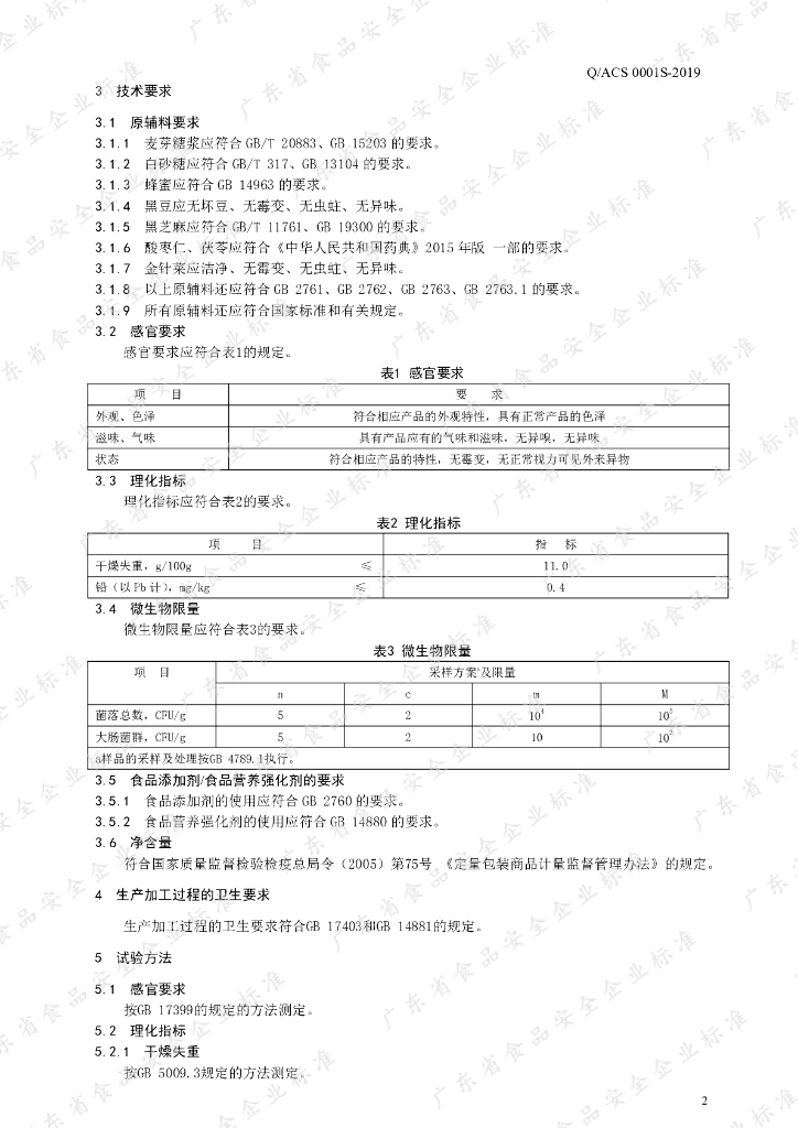 Q/ACS 0001S-2019 标准预览