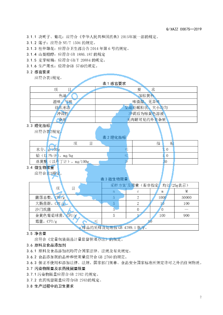 Q/XAZZ 0007S-2019 标准预览