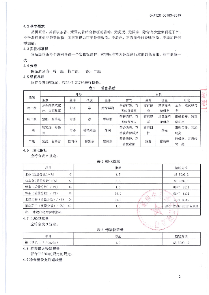 Q/ATZC 0010S-2019 标准预览