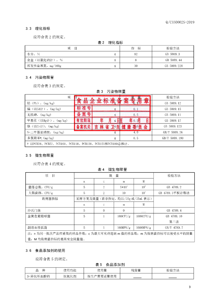 Q/CSS 0002S-2019 标准预览