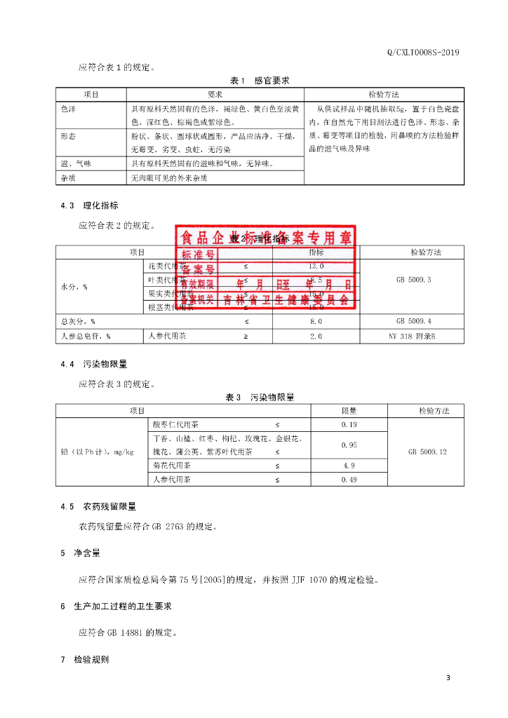 Q/CXLT 0008S-2019 标准预览