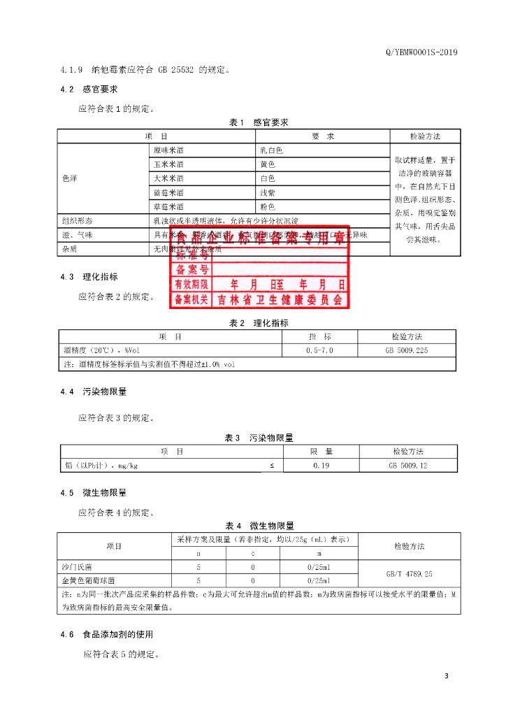Q/YBMW 0001S-2019 标准预览