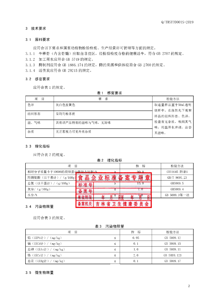 Q/THSTT 0001S-2019 标准预览