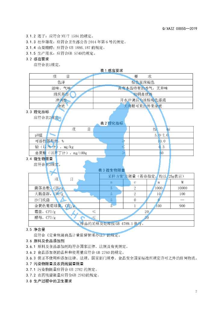 Q/XAZZ 0005S-2019 标准预览