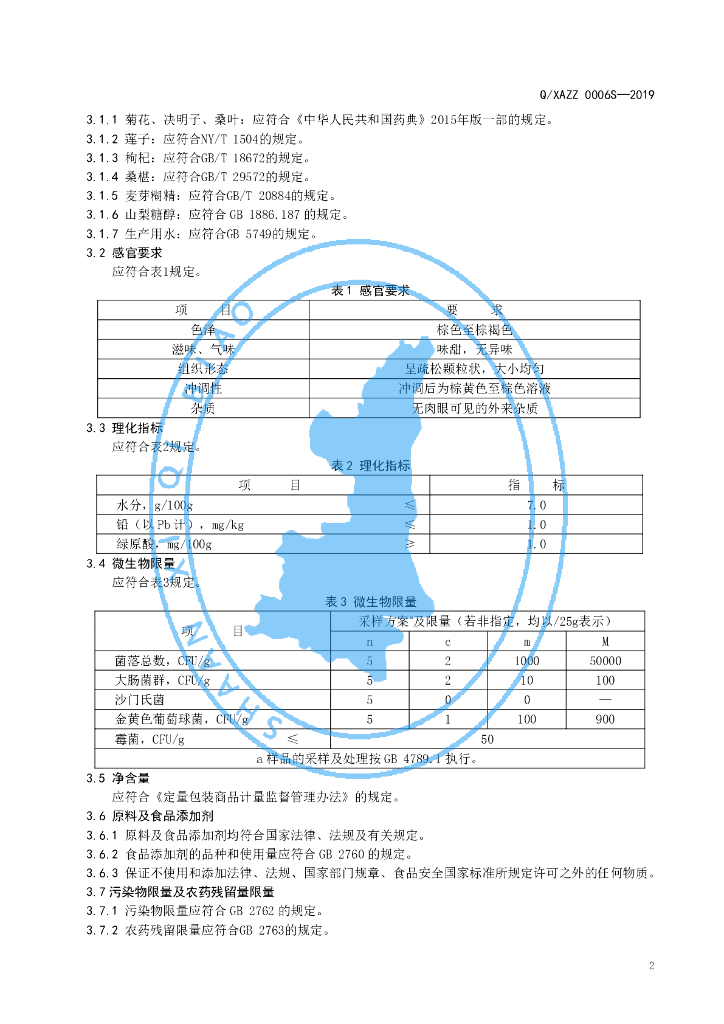 Q/XAZZ 0006S-2019 标准预览