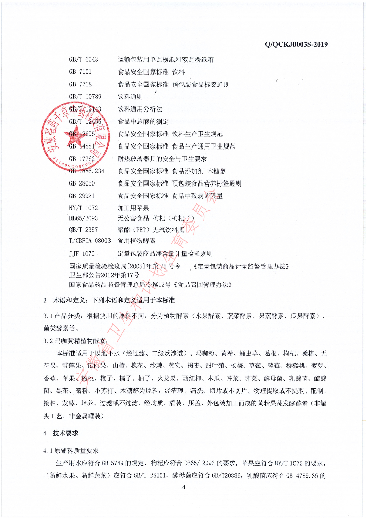 Q/QCKJ 0003S-2019 标准预览