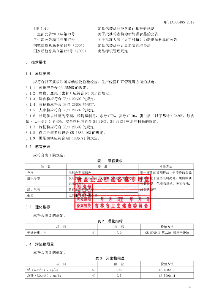 Q/JLAD 0048S-2019 标准预览