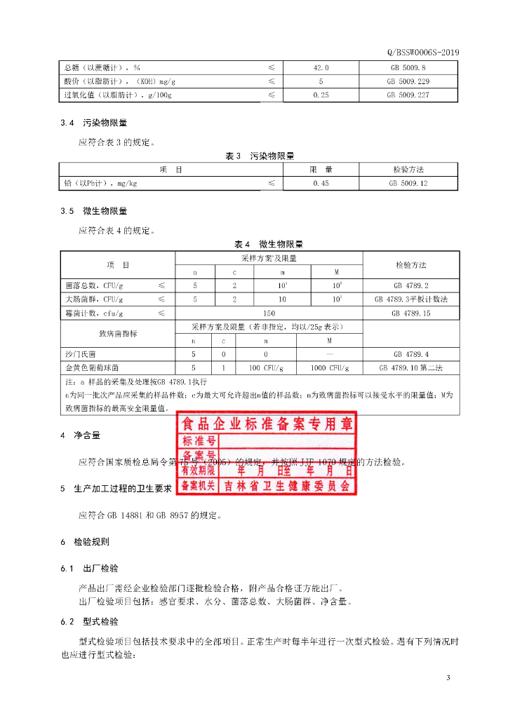 Q/BSSW 0006S-2019 标准预览