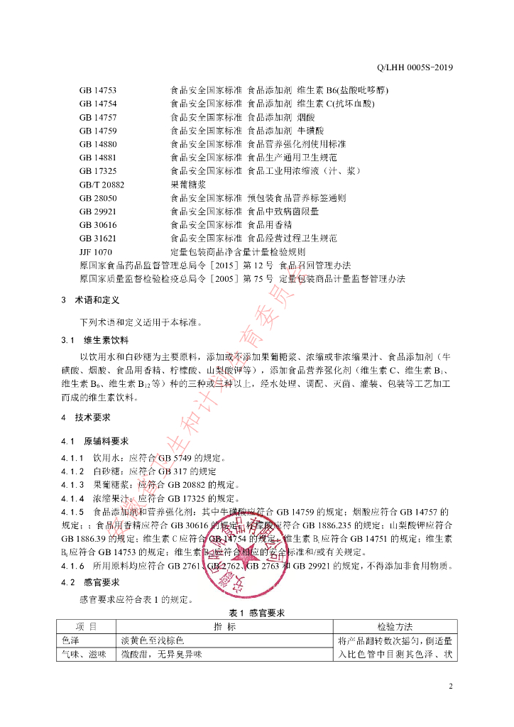 Q/LHH 0005S-2019 标准预览