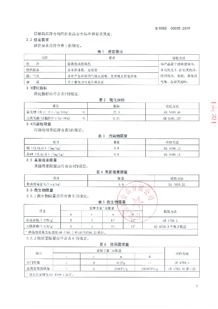 Q/HSGC 0003S-2019 标准预览