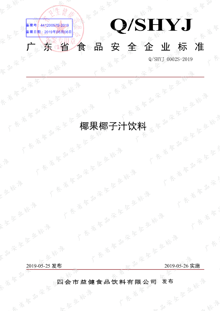 Q/SHYJ 0002S-2019 标准预览