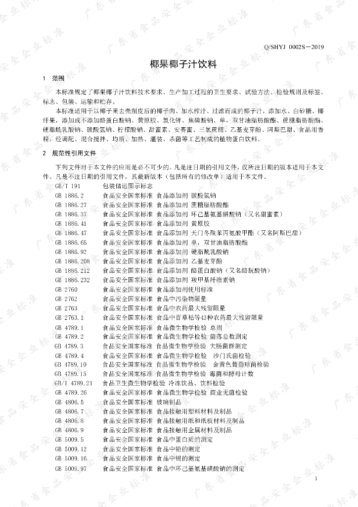 Q/SHYJ 0002S-2019 标准预览