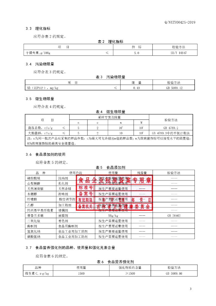 Q/NTZY 0042S-2019 标准预览