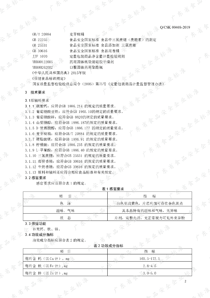 Q/CSK 0046S-2019 标准预览