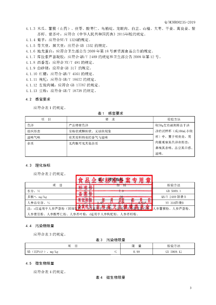 Q/HCHR 0023S-2019 标准预览