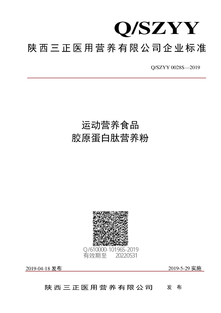 Q/SZYY 0028S-2019 标准预览