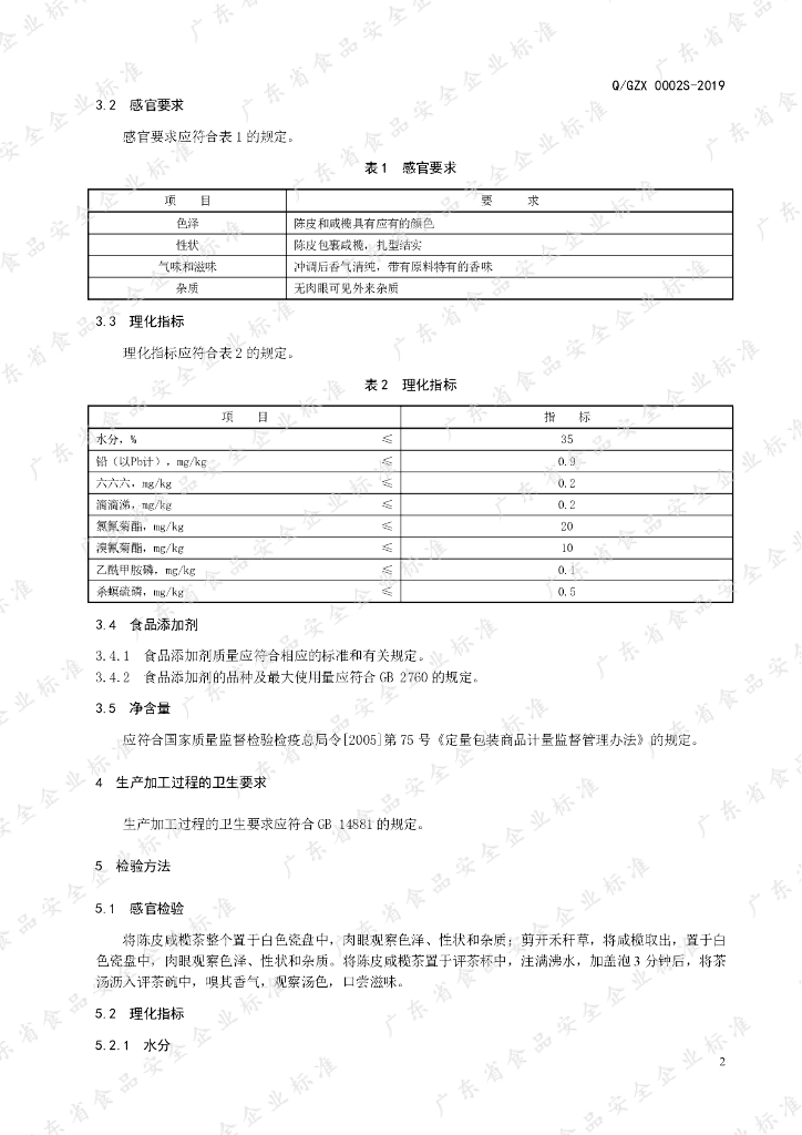 Q/GZX 0002S-2019 标准预览