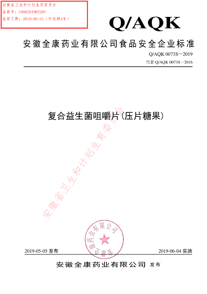 Q/AQK 0073S-2019 标准预览