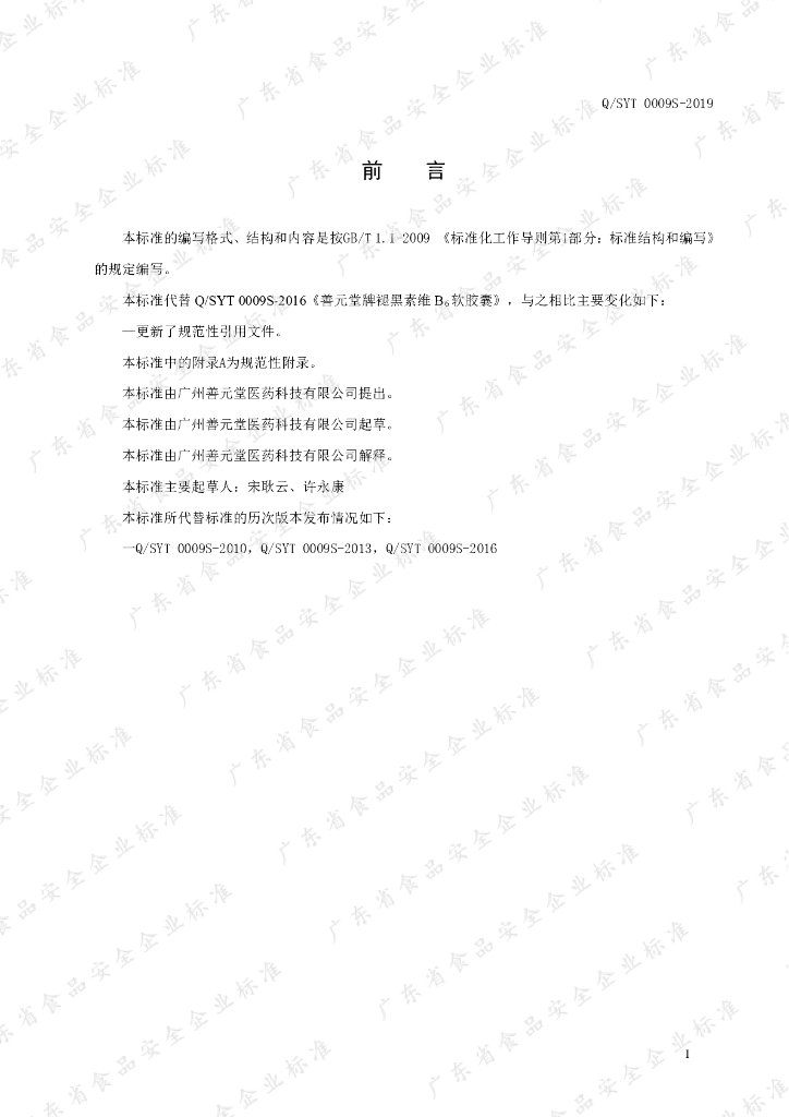 Q/SYT 0009S-2019 标准预览