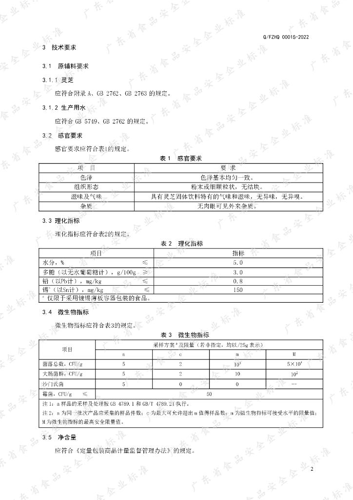 Q/FZHQ 0001S-2022 标准预览