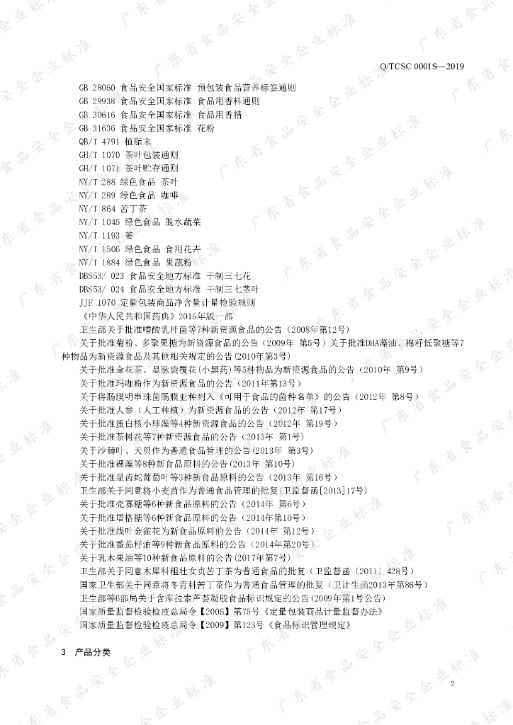 Q/TCSC 0001S-2019 标准预览
