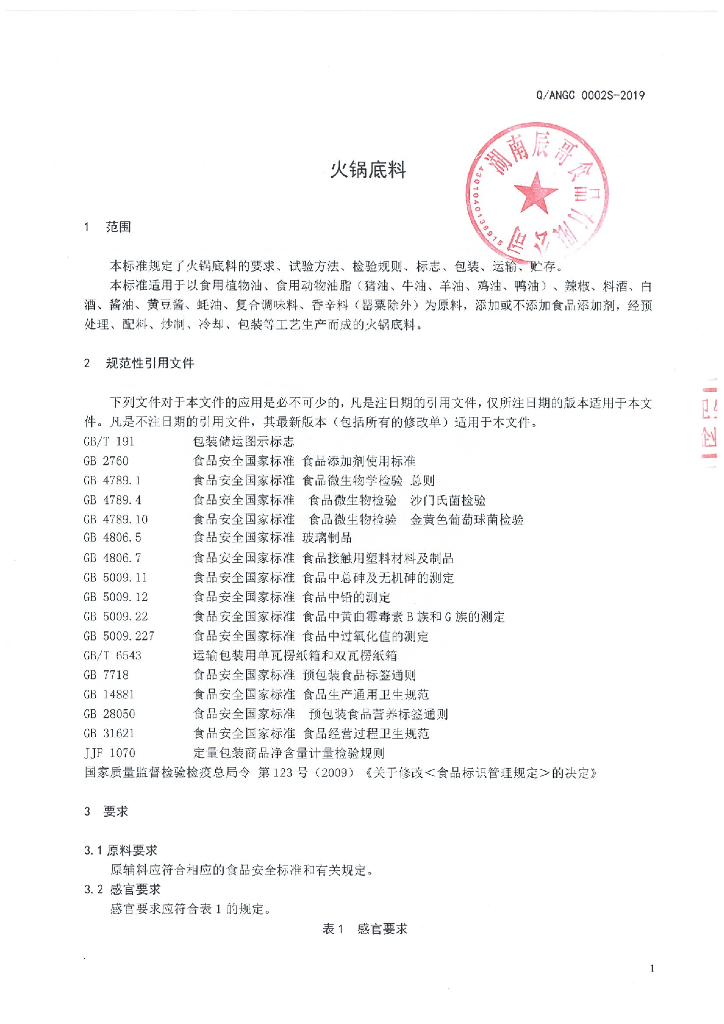 Q/ANGC 0002S-2019 标准预览