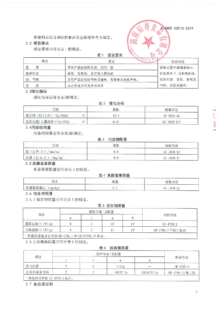 Q/ANGC 0001S-2019 标准预览