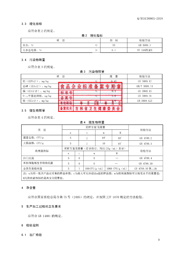 Q/BSSC 0006S-2019 标准预览