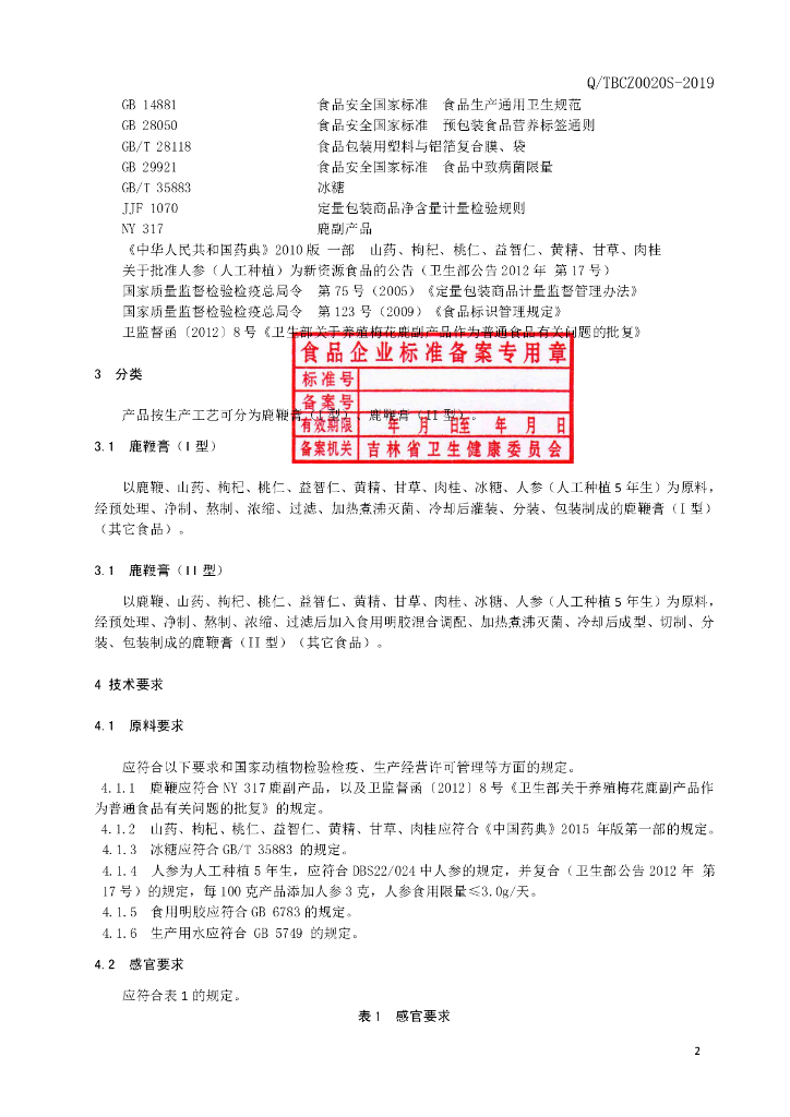 Q/TBCZ 0020S-2019 标准预览