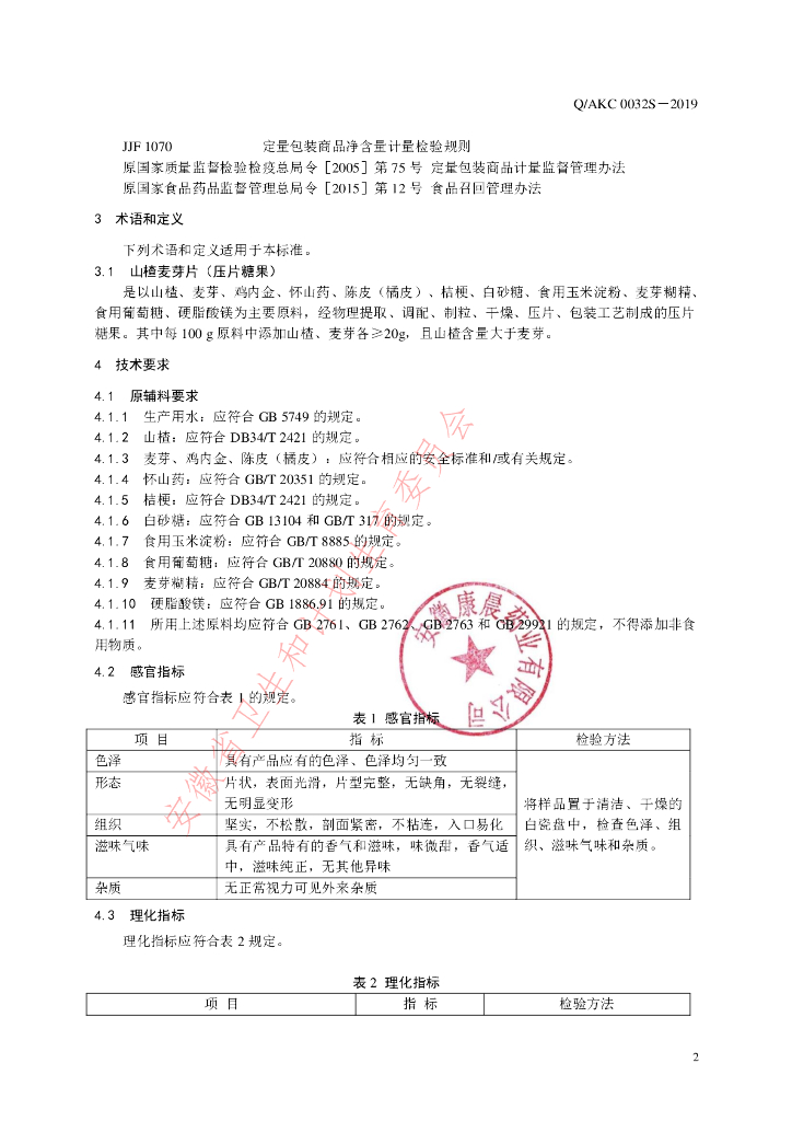 Q/AKC 0032S-2019 标准预览